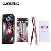 Batterie LiPo RC GNB GAONENG 6300MAH 2S HV 7.6V 130C Short Shorty Pack 5.0mm Bullet Hard Case 1:10 1:12 Scale RC Race Car LiHV