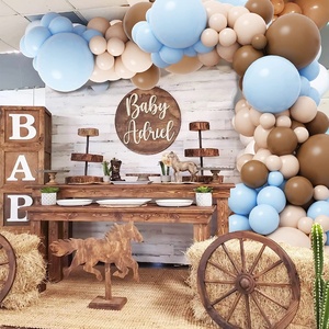 <span class=keywords><strong>Kit</strong></span> d'arche de guirlande de ballons marron café bleu, ours en peluche, pour baby shower, révélation de sexe et décoration de fête d'anniversaire, fournisseur depuis 11 ans - Product Image 2