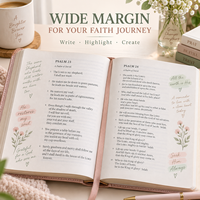 Bible de journalisation personnalisée pour femmes, journal d'étude à large margine, en cuir PU rose, impression de la Sainte Bible, fabricant OEM ODM, cadeau