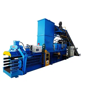 JEWEL Brand fully automatic horizontal hydraulic coke PET bottle plastic bottle compress baler machine for recycling from China