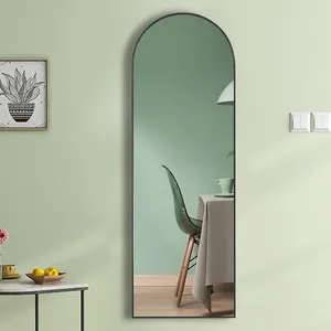 Popular Espejo Laminas Beauty Simple Arch Wall Mirror Modern Style Customized Bedroom Mirrors