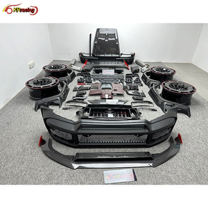 Kit d'Amélioration Style R, Kit Carrosserie avec Pare-chocs de Voiture, Échappement et Capot Carbone pour Mercedes Classe <span class=keywords><strong>G</strong></span> G63 W464 AMG G550 G500 - Product Image 2