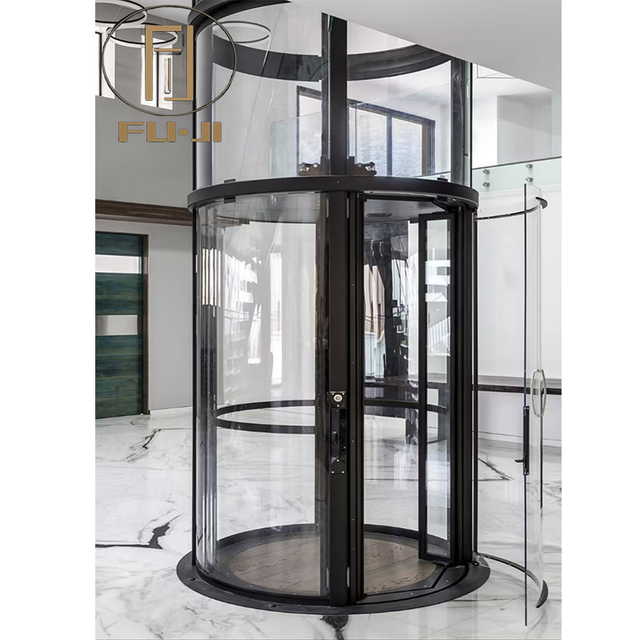 Customized Round Modern AC Stainless Steel Passenger Elevator for Residential Villa /Home Elevator
