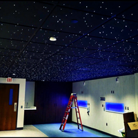 Plafonnier à LED en fibre optique pour cinéma à domicile Carreaux de plafond StarField en fibre optique scintillante