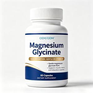 Cápsulas de Glicinato de Magnesio OEM/ODM, Fórmula Mineral, Suplemento Dietético para Adultos, 60 Cápsulas - Product Image 1