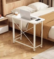 Table d'étude extensible convertible de bureau d'ordinateur pliable portatif pour le bureau à domicile en bois avec la table pliante