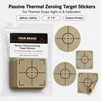 Autocollants de cible thermique réactifs personnalisés, lot de 30, cibles de tir visibles à la chaleur pour l'étalonnage des viseurs thermiques