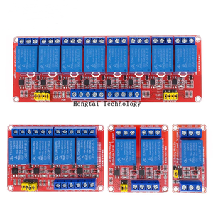 1 2 <strong>4</strong> 8-way 5V 12V 24V Relay Module Shielded with Optocoupler Support <strong>Microcontroller</strong> High/Low Level Trigger - Product Image 1