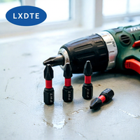 Embouts de tournevis magnétiques LXD PH2 25 mm, lot de 12 pièces avec finition en oxyde noir, manche en acier, qualité industrielle pour le bricolage