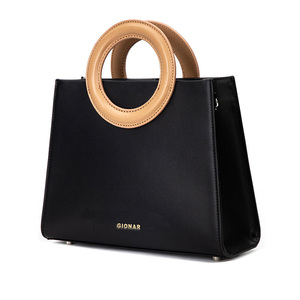<span class=keywords><strong>Sac</strong></span> à main en <span class=keywords><strong>cuir</strong></span> personnalisé BSCI, <span class=keywords><strong>sac</strong></span> à main élégant <span class=keywords><strong>noir</strong></span> pour femmes, <span class=keywords><strong>sac</strong></span> à main <span class=keywords><strong>de</strong></span> luxe en <span class=keywords><strong>cuir</strong></span> véritable avec poignée ronde - Product Image 1