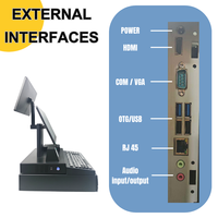 Customized All in One Dual Screen Pos Terminal With 80mm Thermal Receipt Printer 13.3inch Monitor for Convenience Store Retail