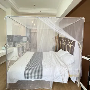 Fabriek Directe Verkoop Klamboe Voor King Size Bed Moustiquaire Buigzaam Bed Gordijn Bed Kroon Luifel Rechthoekige Klamboe