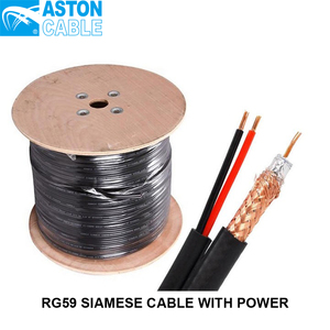 สายเคเบิล RG59+2C สำหรับ<span class=keywords><strong>กล้อง</strong></span><span class=keywords><strong>วงจรปิด</strong></span>/ระบบเคเบิลทีวี แบบมีฉนวนป้องกันสองชั้น พร้อมปลอกหุ้ม PVC/PE/LSZH - Product Image 3
