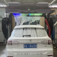 Machine de lavage de voitures entièrement automatique sans contact, commerciale, avec système de séchage et terminal de paiement par carte
