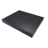 Komputer Rakmount Embedded Intel H87 1U dengan 1 Port Konsol RS232, 8 LAN, dan 4 GbE/10GbE SFP