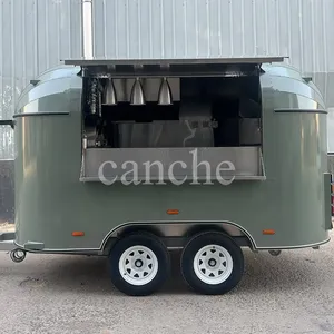 Carrito de Comida Móvil para Café y Helados a Precio de Mayoreo en Venta en Francia, Remolque de Comida Rápida - Product Image 3