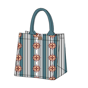 Thiết kế hợp thời trang trẻ em kỳ nghỉ lễ kỷ niệm Vải Tote túi với tinh tế Aztec mô hình bên quà tặng bé Ba lô - Product Image 5