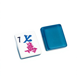 Juego de Mahjong Americano de Tres Capas de Acrílico, Marca [Nombre de la Marca], para el Hogar, con Herramientas de Fricción Manuales - Product Image 5