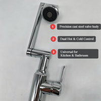 Vente directe usine : Robinets en acier inoxydable motif chat porte-bonheur, avec valve en céramique, finition chromée, garantie 5 ans, pour lavabos de salle de bain et salle de sport