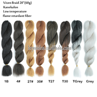 Lot de Crochets Vixen Cheveux Crépu Lisse Fibres Synthétiques Premium pour Tresses Extension de Cheveux pour Femmes Noires