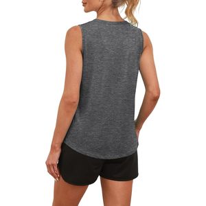 Camiseta sin mangas para mujer, holgada, deportiva, para entrenamiento, color gris, talla S, transpirable, de punto, ropa deportiva - Product Image 5
