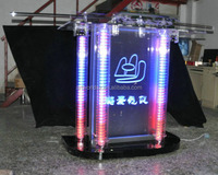 Artworld Displays - Podio de Acrílico Transparente con Iluminación LED para Publicidad, Diseños de Púlpito de Vidrio, Podios para Iglesias