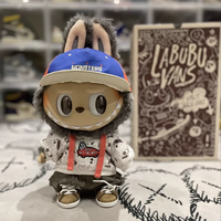 Original pour Labubu Big Dolls 38cm Latte Toys PVC Plush Toys Mystery Boxes Walk by Fortune