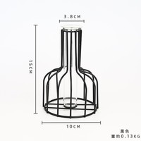 Vase à lanterne européen en fer forgé, vase en verre hydroponique de luxe, décoration créative pour la maison, Arrangement de fleurs, vente en gros