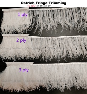 Fourniture d'usine couleur personnalisée pleine taille 1-4ply franges de plumes d'autruche coupe avec ruban de <span class=keywords><strong>satin</strong></span> à vendre <span class=keywords><strong>pas</strong></span> <span class=keywords><strong>cher</strong></span> - Product Image 5