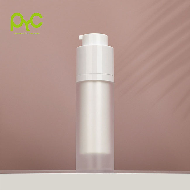 Hot Sale White Rotating Airless Bottle Refillable Cylinder Round Small Spray Bottle