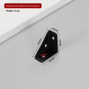 तीन तरफा स्थिर कोण कोड 90 डिग्री दाएं कोण लटका हुआ स्टील कैबिनेट बिस्तर कोण ब्रेस लेयर फर्नीचर हार्डवेयर - Product Image 6