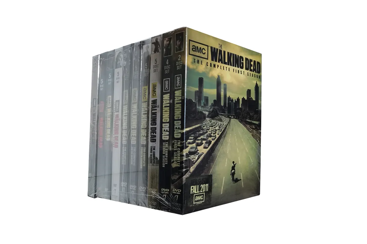 The Walking Dead saison 1-11 Offre Spéciale 53 disques usine vente en gros DVD films séries télévisées dessin animé région 1 livraison gratuite