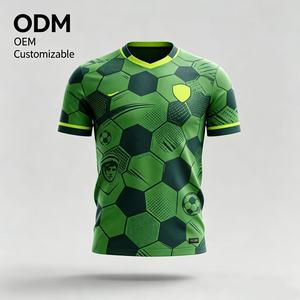 HOT sell Custom logo Printed Breathable Short Sleeve Sublimation t-shirt Football Jerseys & Soccer Uniforms Sports Kit for Men - Product Image 1