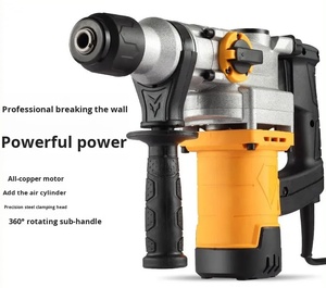 Marteau perforateur électrique robuste 110V-240V, 2 fonctions, avec embout SDS PLUS, 5800 BPM, pour brise-béton et démolition de murs - Product Image 4