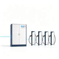 Nouvelle armoire de redressement avec 12 bornes de charge à un ou deux pistolets, chargeur DC pour VE de 960 kW