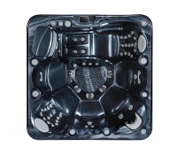 Baignoire autoportante en acrylique VIRLUX avec 55 jets d'hydrothérapie et chauffage 4KW pour salle de bain