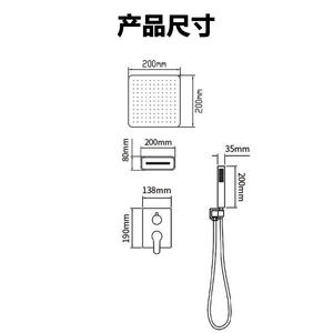 Juego de Ducha Multifuncional Simple de Acero Inoxidable, Cuerpo de Válvula de Agua Fría y Caliente con Grifo de Ducha Oculto para Uso en Apartamentos - Product Image 3