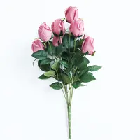 9 Trossen Rozen Simulatie Bloemen High-End Zijden Doek Kleine Rose Simulatie Bruidsboeket Bloem Winkel Rozen