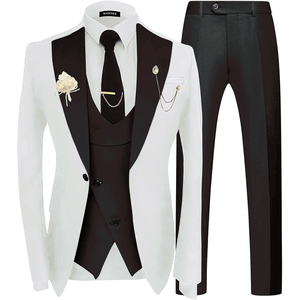 Nuovo <span class=keywords><strong>Completo</strong></span> da <span class=keywords><strong>Uomo</strong></span> 3 Pezzi 2026 - Stile Business Casual Traspirante con Pantaloni a Vita Piatta, Ideale per Matrimoni e Feste - Prezzo all'Ingrosso - Product Image 6