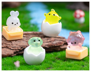 Figurines 3D DIY, accessoires, mouton, poulet, <span class=keywords><strong>lapin</strong></span>, crocodile, animaux en résine lumineux, ornements, jouet surprise pour enfants - Product Image 6