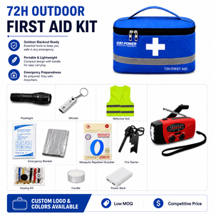 Trousse de secours ORI-POWER 72 heures, sac médical complet, fournitures de premiers secours pour les catastrophes, pour la maison, la voiture, les situations d'urgence en extérieur - Product Image 2