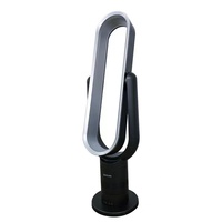 Ventilateur de table oscillant à tour en plastique à 10 vitesses refroidi par air numérique contrôlé à distance pour une utilisation en hôtel