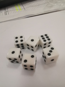 Mini Small D6 White Dice 8mm 10mm 12mm With Square Angle Color Black Point For Board Games Accessory - Product Image 3