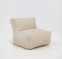 Housse de fauteuil pouf pour enfants en cuir végétalien moderne de luxe, facile à nettoyer