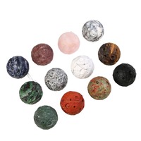 Sphère de lune en cristal naturel brut, petite, 4 cm, décoration de bureau éducative pour étudiants et enfants, fabriquée en Chine