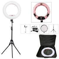 Yidoblo FD-480II 96W 3200K-5500K Lumière annulaire LED bicolore de 18 pouces Lumière de studio Lumière de maquillage Lumière selfie