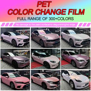 Vinilo Adhesivo para Automóviles PET Colorido, Vinilo para Cambio de Color de Automóvil Rosa Ciruela Helada, Rollo de Vinilo Metálico Rosa Baya Helada de 1.52*17M - Product Image 5