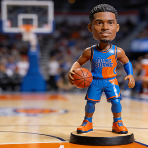 Anpassbare Sport-3D-Großhandelsfiguren: Berühmte Basketball- und Fußball-Bobbleheads, handgefertigte Kunstharzfiguren für die Autodekoration - Product Image 2