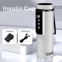 Refroidisseur d'insuline noir tasse de bouteille de voyage refroidisseur d'insuline Machine de refroidissement pour stylo d'injection stylos à insuline support de refroidisseur