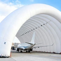 Abri d'aviation gonflable en PVC de haute qualité, sur mesure, quatre saisons, double couche, imperméable, une chambre, pour entrepôt d'avions
